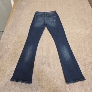 Express Jeans Womens 0S Barely Boot Dark Wash Stretch Bootcut Denim